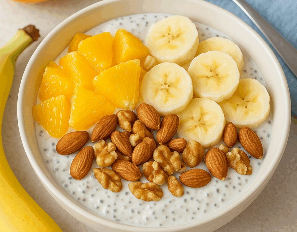 Ontbijt recept: Kwark met chia en sinaasappel