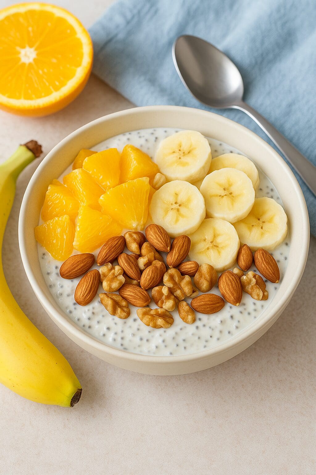 Ontbijt recept: Kwark met chia en sinaasappel