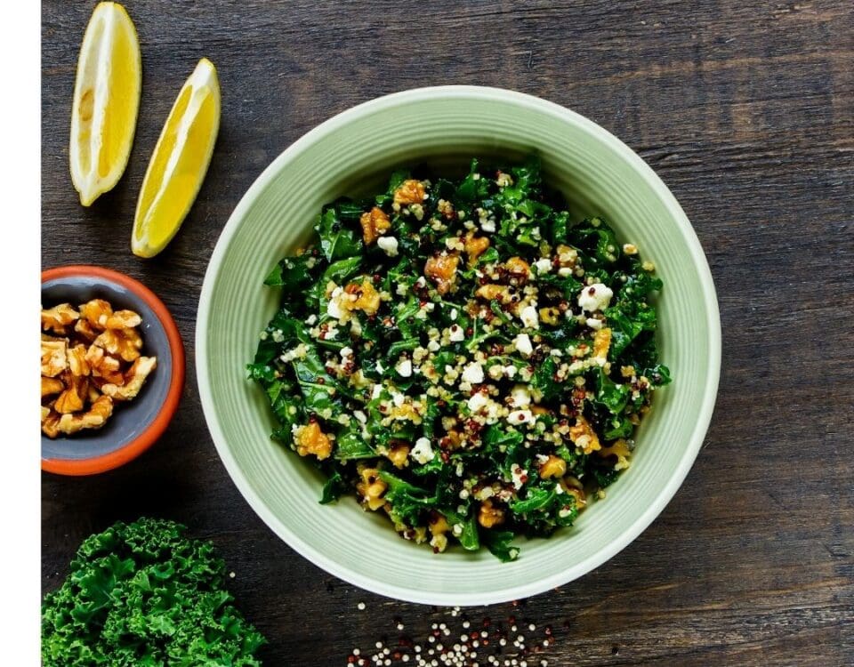 boerenkoolsalade met zoete aardappel